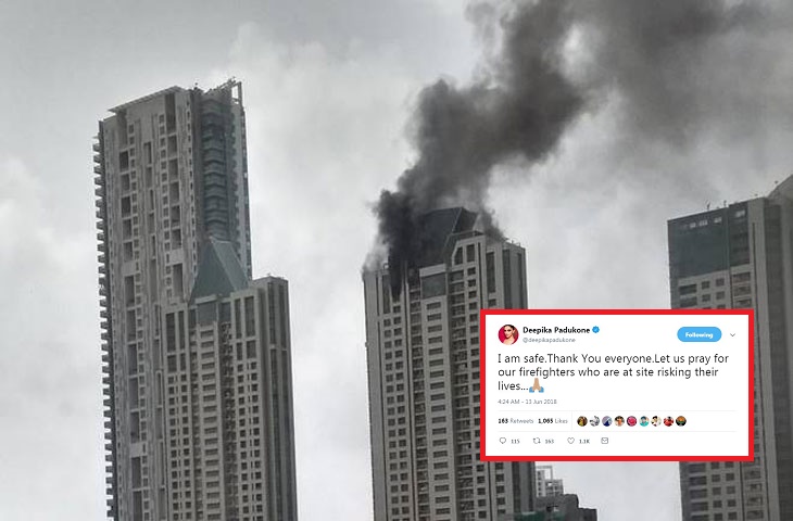 মুম্বাইয়ে দিপীকার অ্যাপার্টমেন্টে আগুন