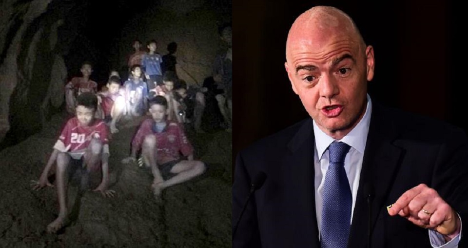 গুহায় আটকে পড়াদের ফাইনাল দেখার আমন্ত্রণ ফিফা সভাপতির