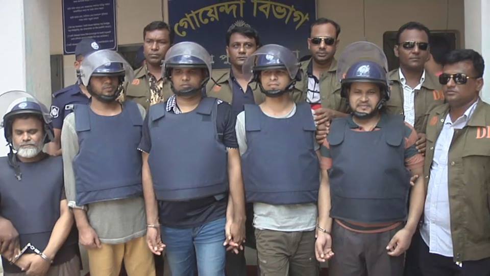 সামরিক প্রধানসহ ৫ জেএমবি সদস্য গ্রেফতার