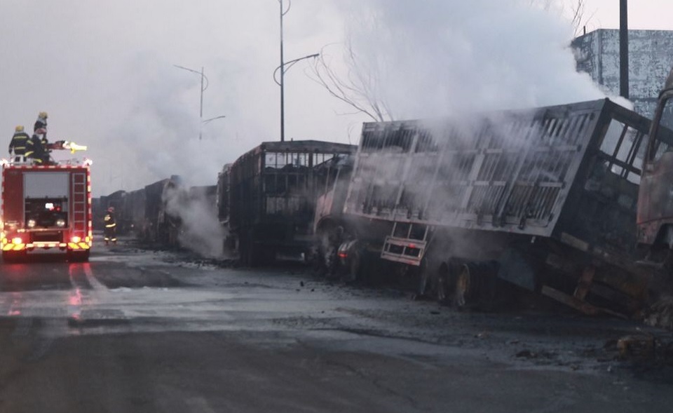 চীনে ভয়াবহ বিস্ফোরণে নিহত ২২