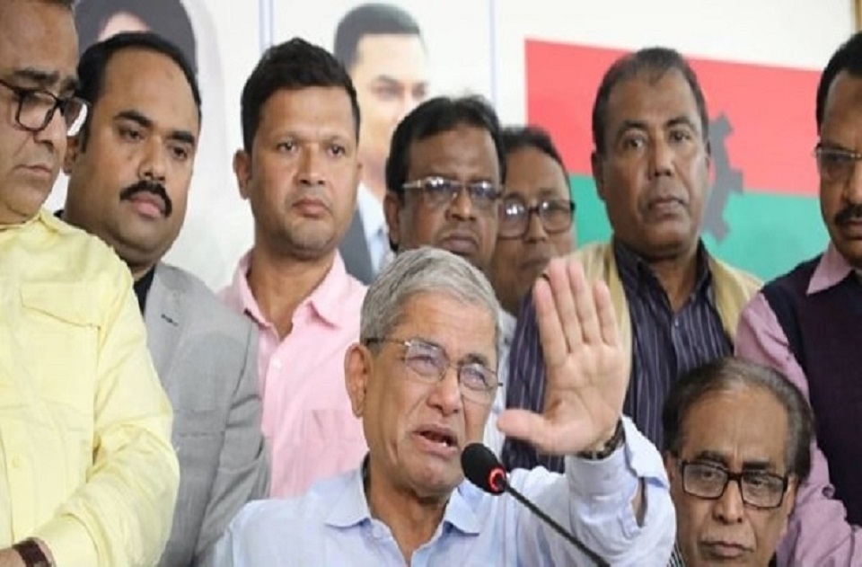 সংবাদ সম্মেলনে কাঁদলেন মির্জা ফখরুল