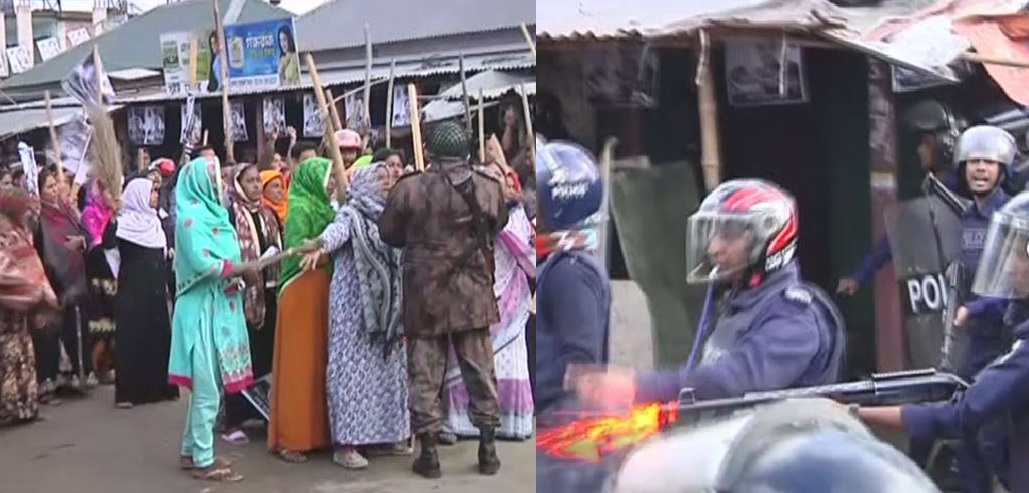 বগুড়া-১ আসনে ঐক্যফ্রন্ট-মহাজোট সমর্থকদের সংঘর্ষ