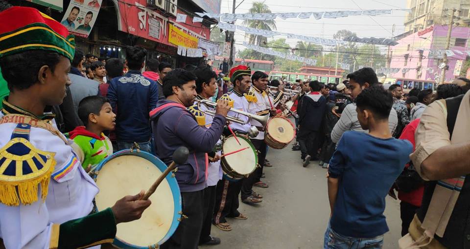 রাজধানীতে যুবলীগের নির্বাচনী শোভাযাত্রা
