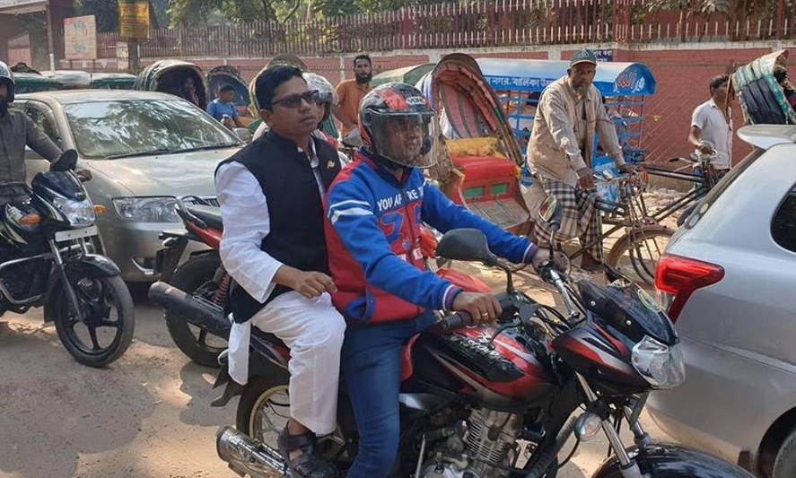 হেলমেট ছাড়া মোটরসাইকেলে যাত্রী হওয়ায় পলক দুঃখ প্রকাশ করেছেন: কাদের