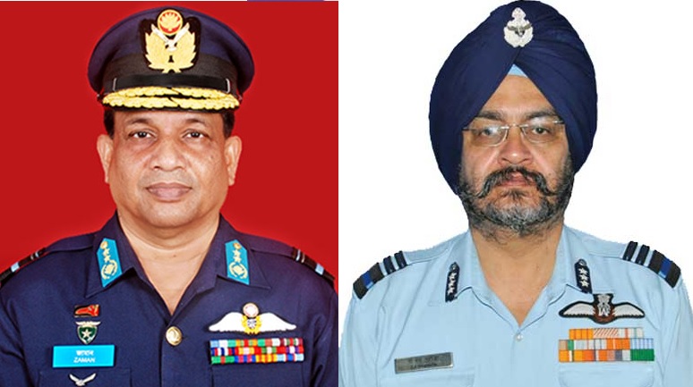 বাংলাদেশ ও ভারতের বিমানবাহিনীর প্রধানদের সাক্ষাৎ