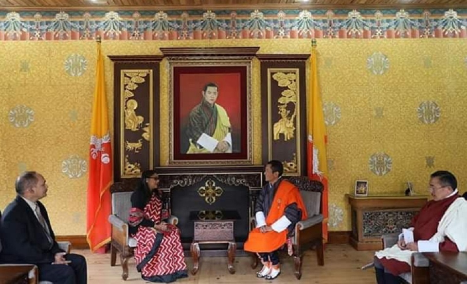 ভুটানের প্রধানমন্ত্রীর সঙ্গে সায়মা হোসেনের বৈঠক