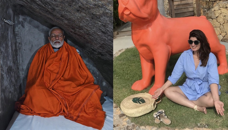 মোদির ধ্যানের ছবি নিয়ে টুইঙ্কেলের ‘মশকরা’