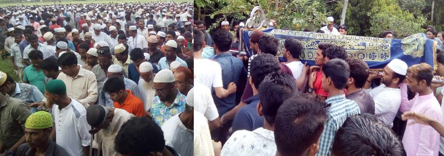 বরগুনায় রিফাতের জানাজায় মানুষের ঢল, দাফন সম্পন্ন