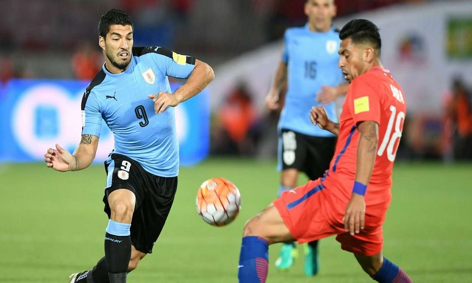 চিলিকে ১-০ গোলে হারিয়েছে উরুগুয়ে