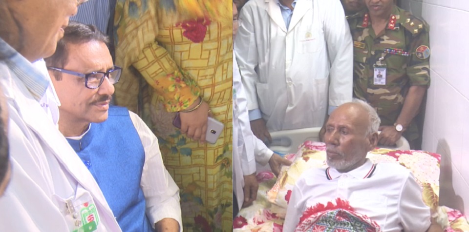 এটিএম শামসুজ্জামানকে দেখতে গেলেন ওবায়দুল কাদের