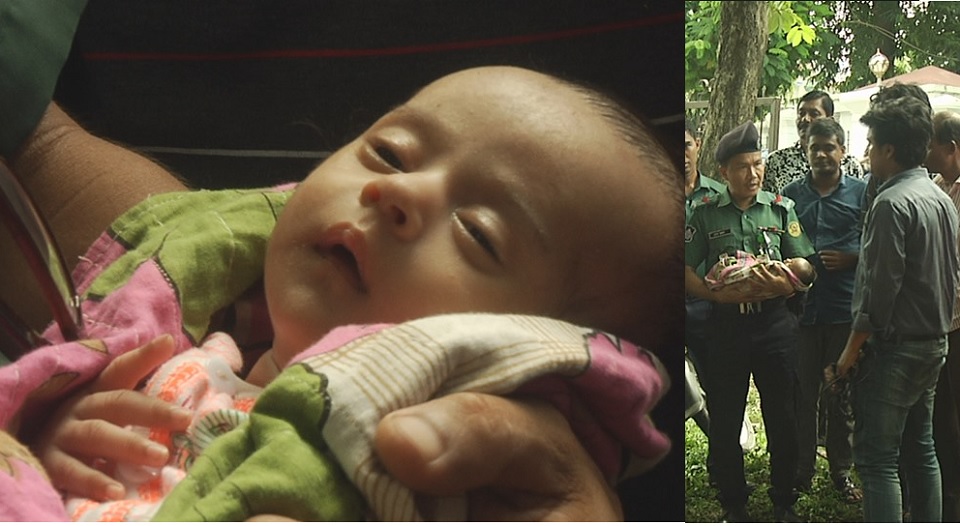 পরিত্যক্ত অবস্থায় পাওয়া গেল দেড় মাসের শিশুকে