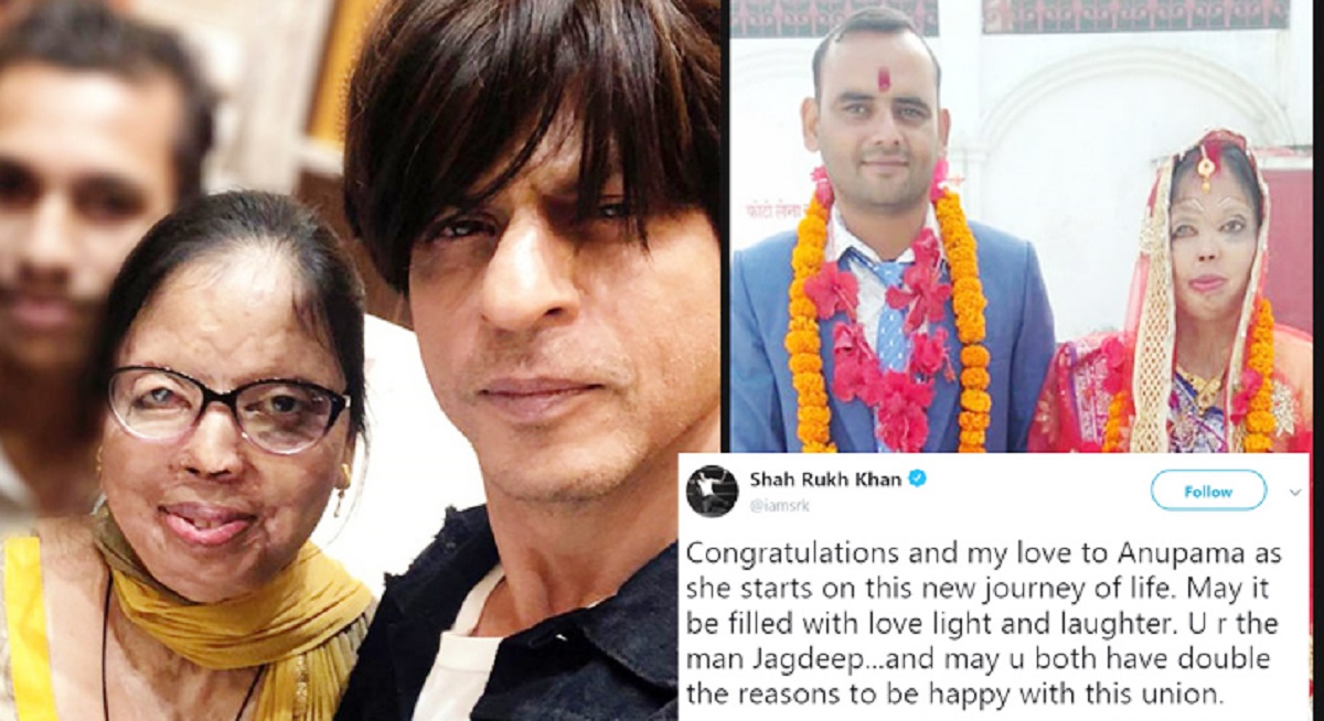 অ্যাসিড আক্রান্তের বিয়েতে শাহরুখের শুভেচ্ছা