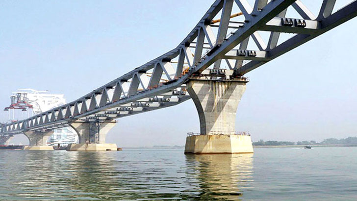 পদ্মা সেতুর আড়াই কিলোমিটার দৃশ্যমান হচ্ছে আজ