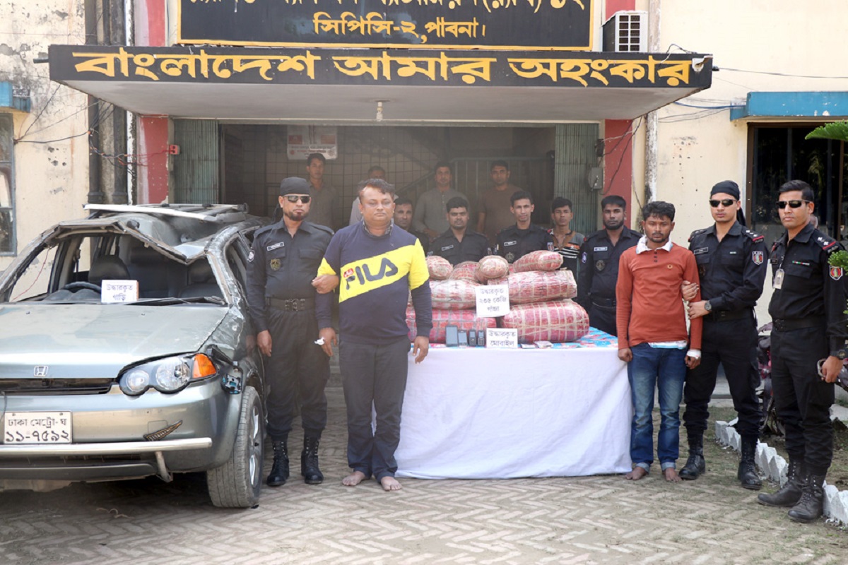 ২৩৫ কেজি গাঁজাসহ আটক ২