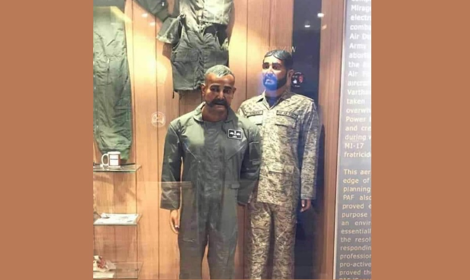 পাক বিমান বাহিনীর জাদুঘরে ভারতীয় পাইলট অভিনন্দনের মূর্তি!