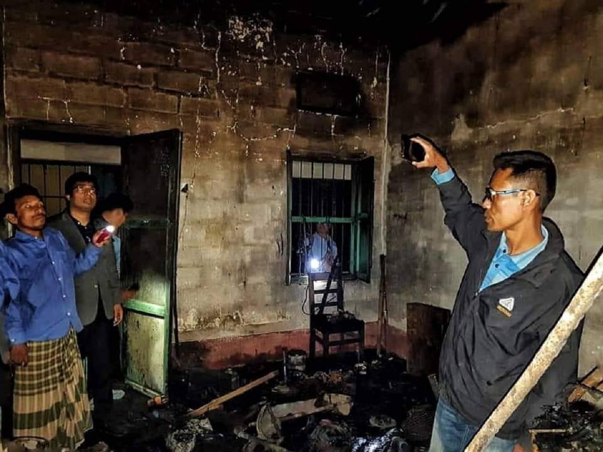 কলমাকান্দায় মিশনে আগুন: ৪ লাখ টাকার ক্ষয়-ক্ষতি