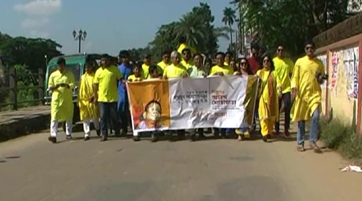 নেত্রকোণায় হুমায়ূন আহমেদের জন্মদিনে শোভাযাত্রা