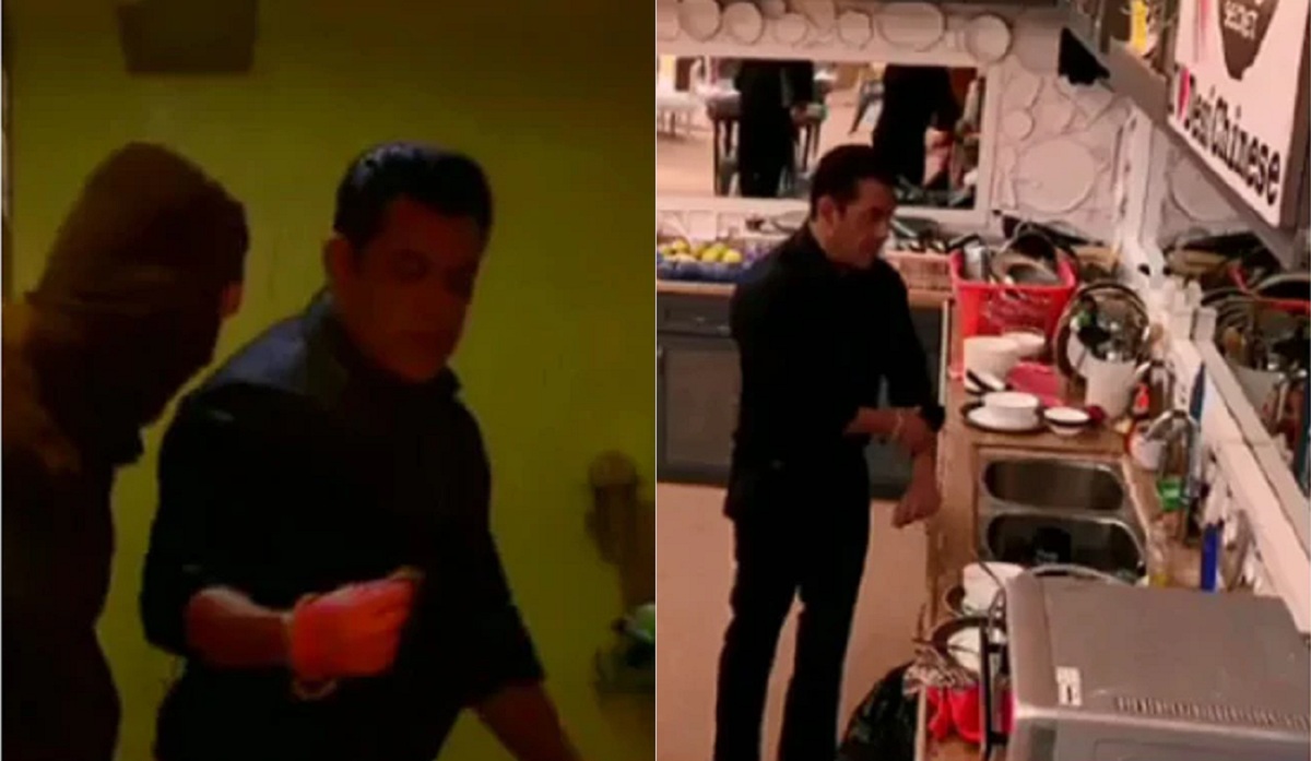 ‘বিগ বসে’র বাথরুম পরিষ্কার করে আলোচনায় সালমান