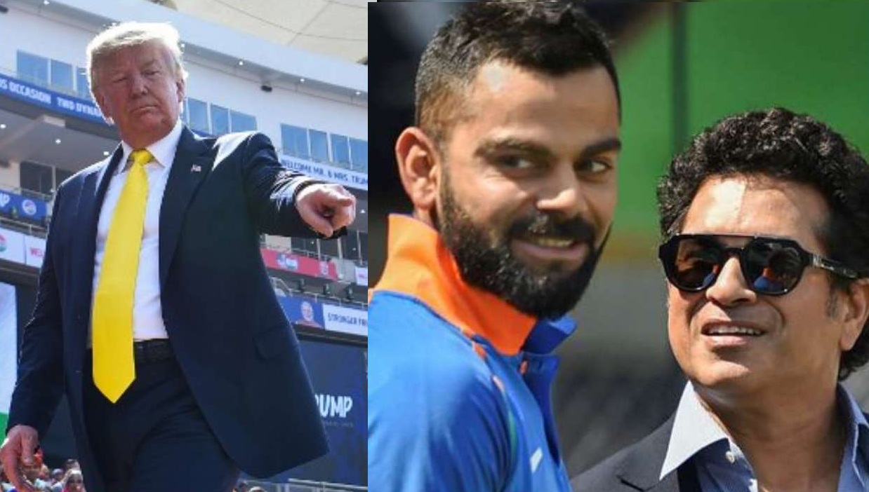 ‘সুচীন টেন্ডুলকার’ আর ‘ভিরাট কুলি’ বলে বিপাকে ট্রাম্প