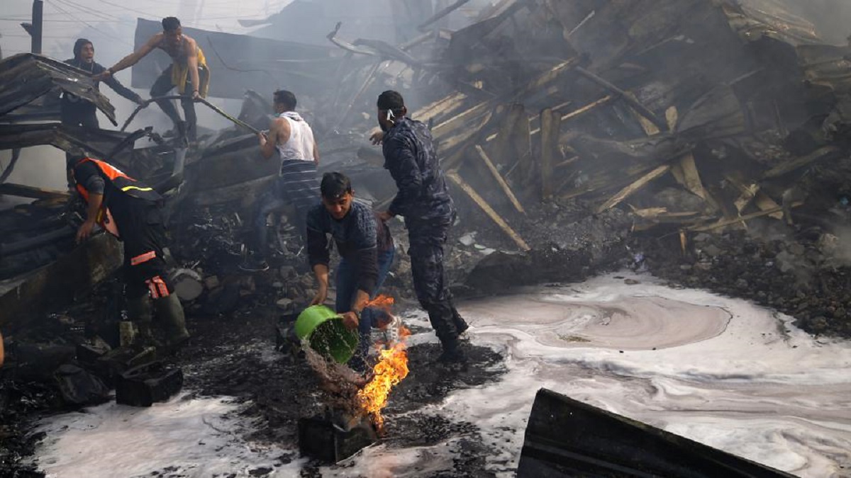 ফিলিস্তিনে রুটির কারখানায় আগুন, ৯ জনের মৃত্যু