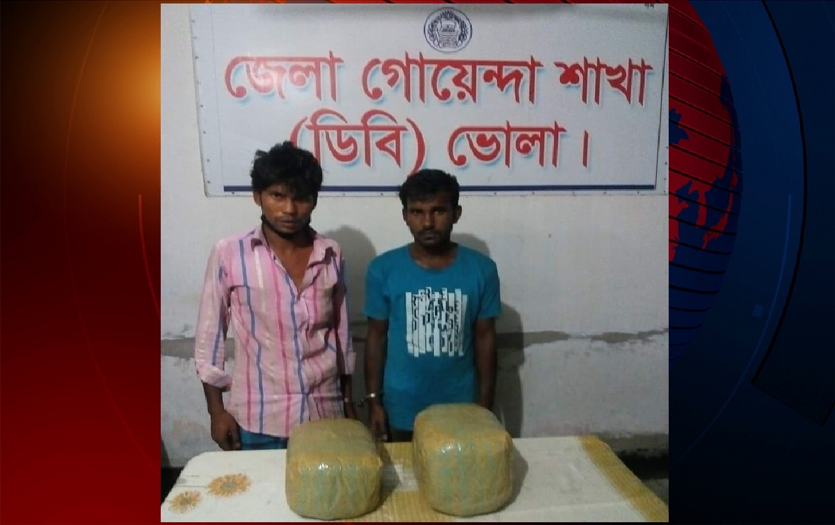 ভোলায় আনারস বোঝাই পিকআপ থেকে গাঁজা উদ্ধার