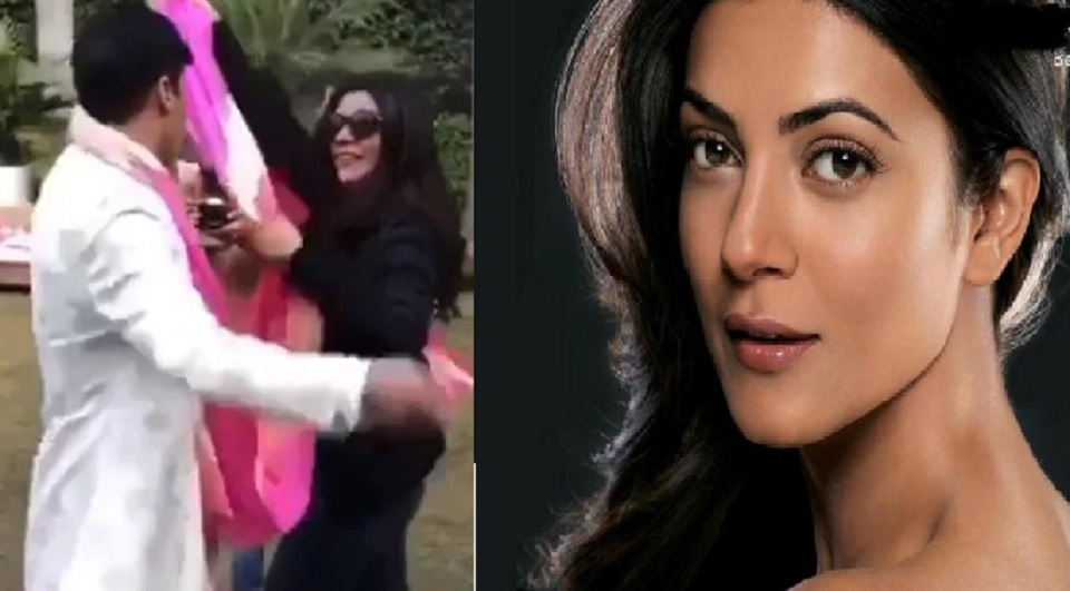 নেচে বিয়ে বাড়ি মাতালেন সুস্মিতা সেন