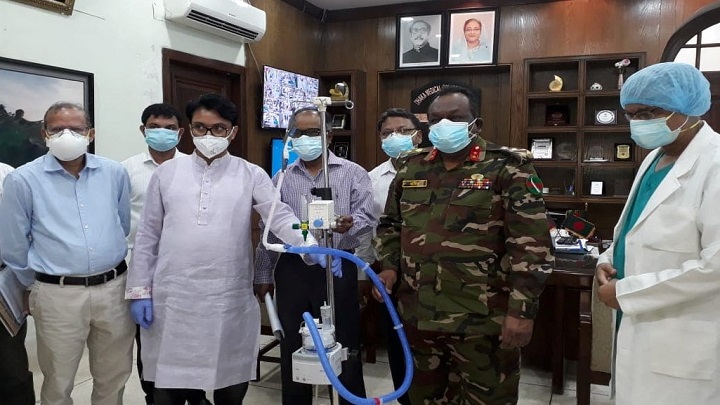 ঢামেকে ‘হাই ফ্লো নাসাল ক্যানুলা মেশিন’ দিলেন পররাষ্ট্র প্রতিমন্ত্রী