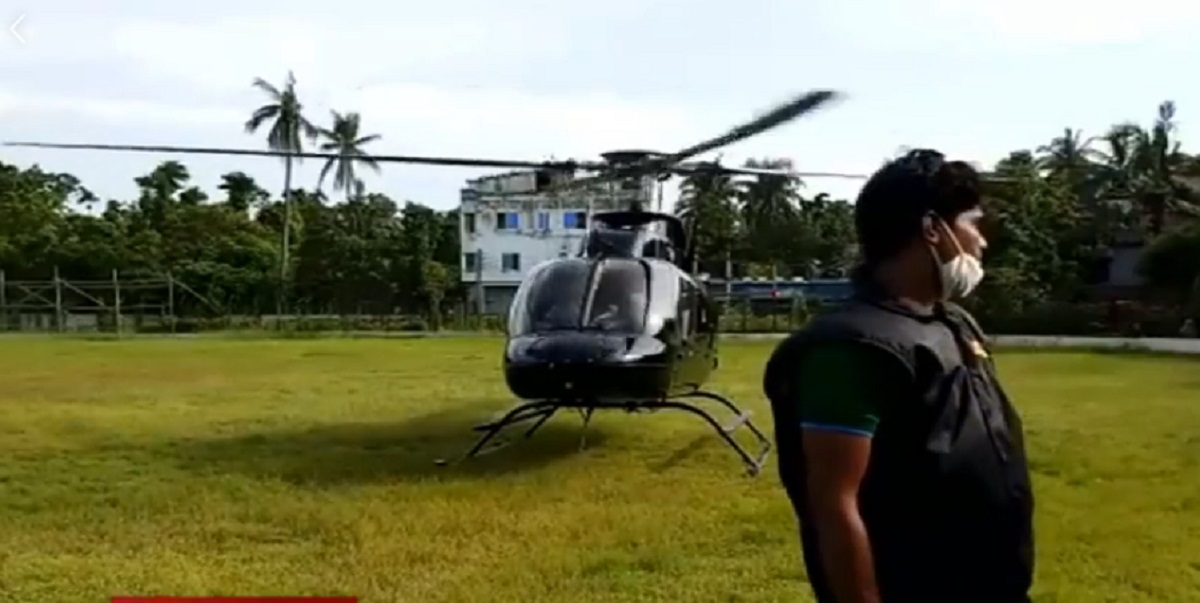 হেলিকপ্টারে ঢাকার পথে সাহেদ