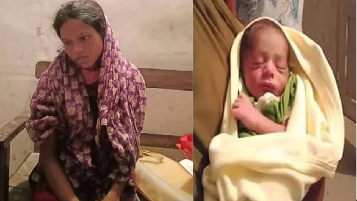 রাস্তায় সন্তান প্রসব করলেন নারী!