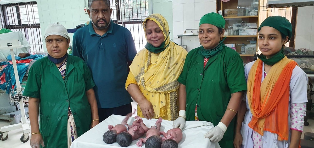 জামালপুরে একসাথে ৪ শিশুর জন্ম
