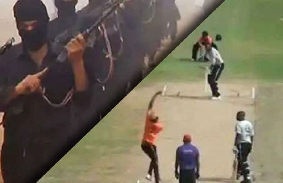পাকিস্তানে ক্রিকেট মাঠে সন্ত্রাসীদের এলোপাথারি গুলি