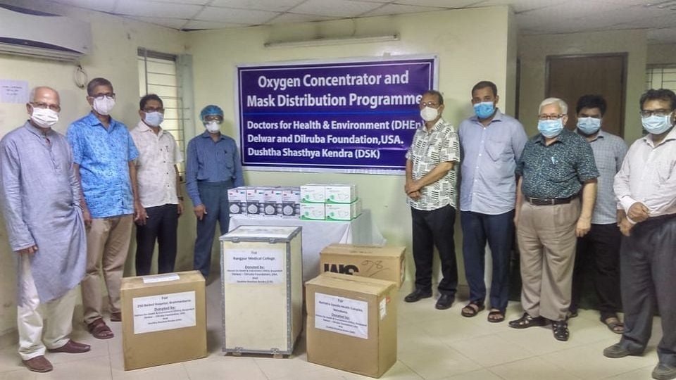 তিন হাসপাতালে ‘অক্সিজেন কনসেনট্রেটর’ দিলো ডক্টরস ফর হেলথ