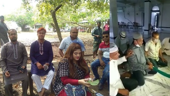 মসজিদের পাশে নায়িকা মুনমুনের নাচের আসর, ফেসবুকে সমালােচনার ঝড়