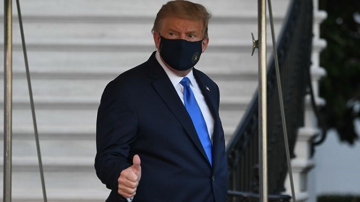 হাসপাতাল ছাড়লেন ট্রাম্প