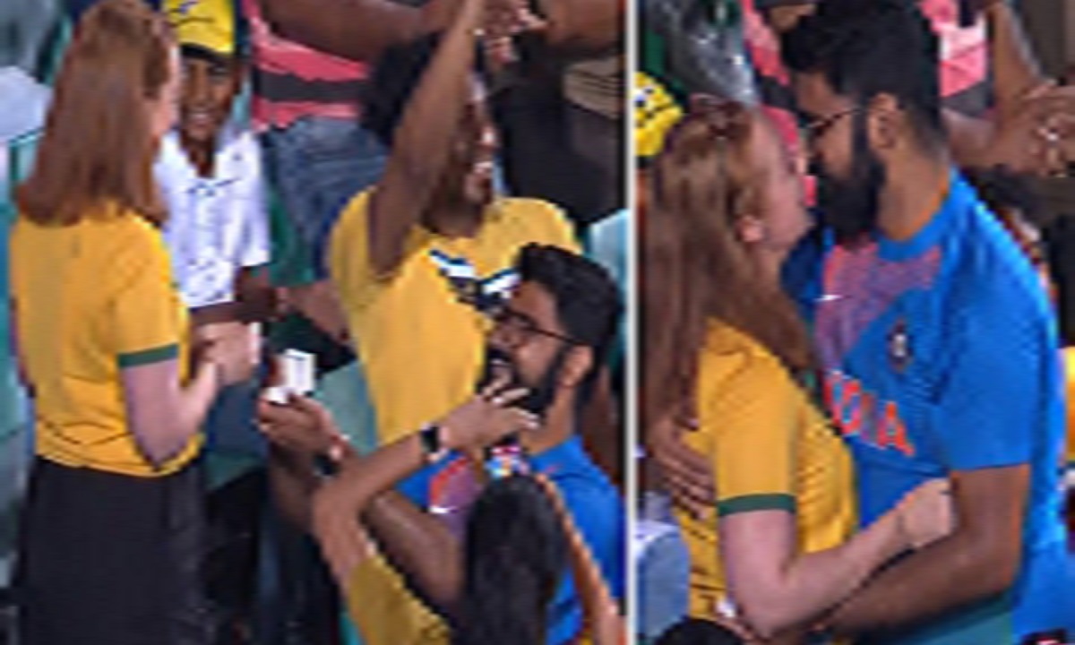 গ্যালারিতে অজি তরুণীর মন জয় করলেন ভারতীয় তরুণ (ভিডিও)