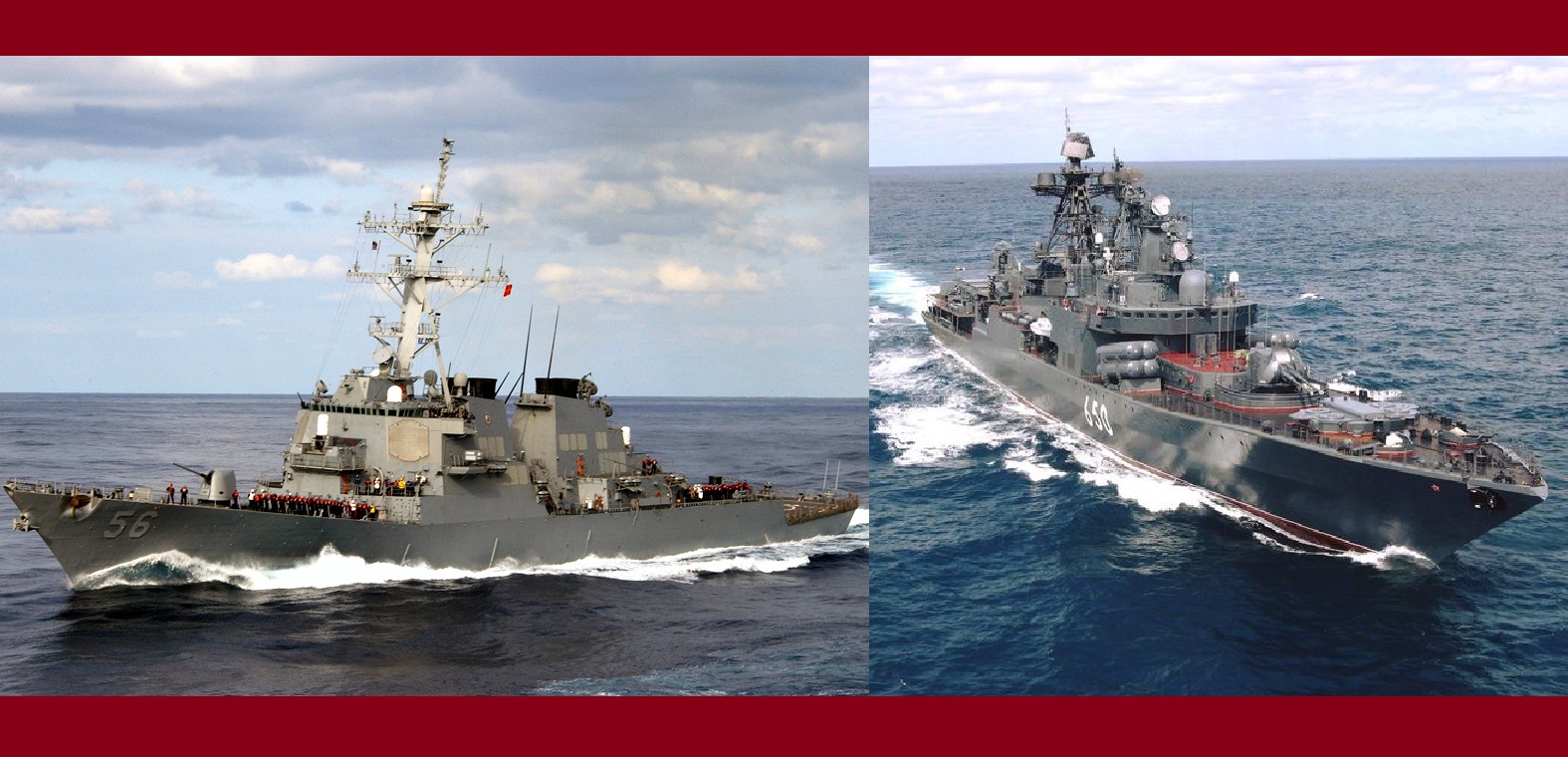 মার্কিন রণতরীকে ধাওয়া করে তাড়িয়ে দিলো রাশিয়া