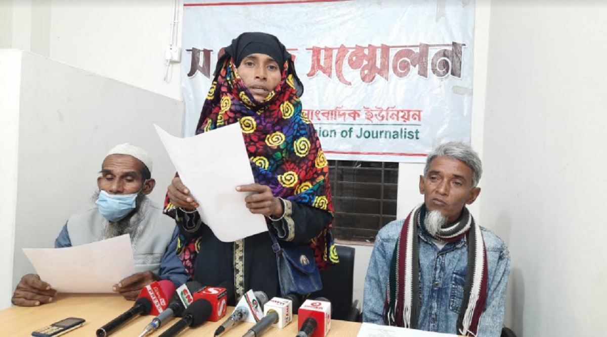 বরগুনায় শিশু ধর্ষণ চেষ্টা মামলায় বাদিকে খুনের হুমকি, প্রতিবাদে সংবাদ সম্মেলন