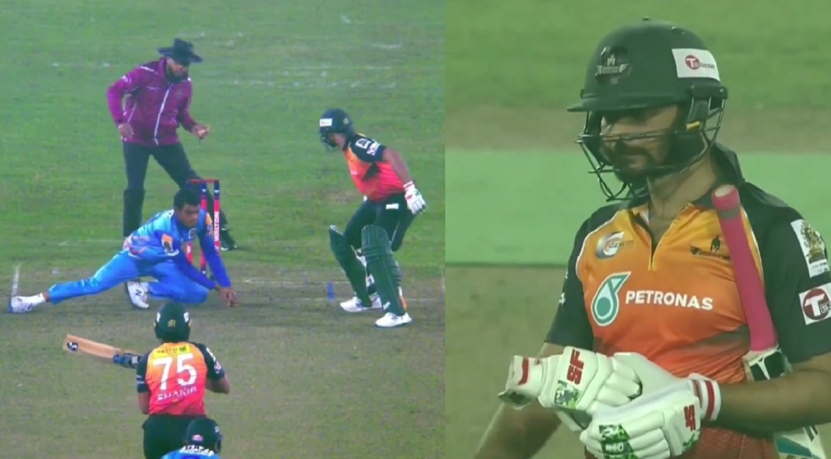 চমকে দিয়ে সেকেন্ড ডাউনে ম্যাশ; ২ বল পরই ফিরে গেলেন সাকিবের শটে