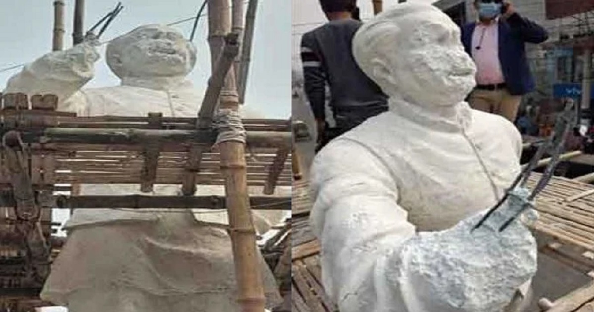 বঙ্গবন্ধুর ভাস্কর্য ভাঙচুরের ঘটনায় আটক ৪