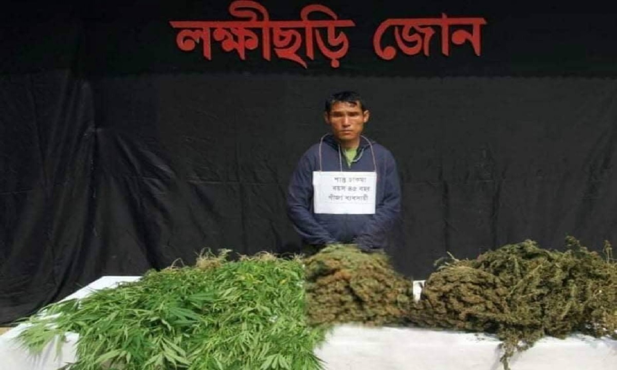 যৌথবাহিনীর অভিযানে ১ হাজার ৭০০ কেজি গাঁজা উদ্ধার, গ্রেফতার ১