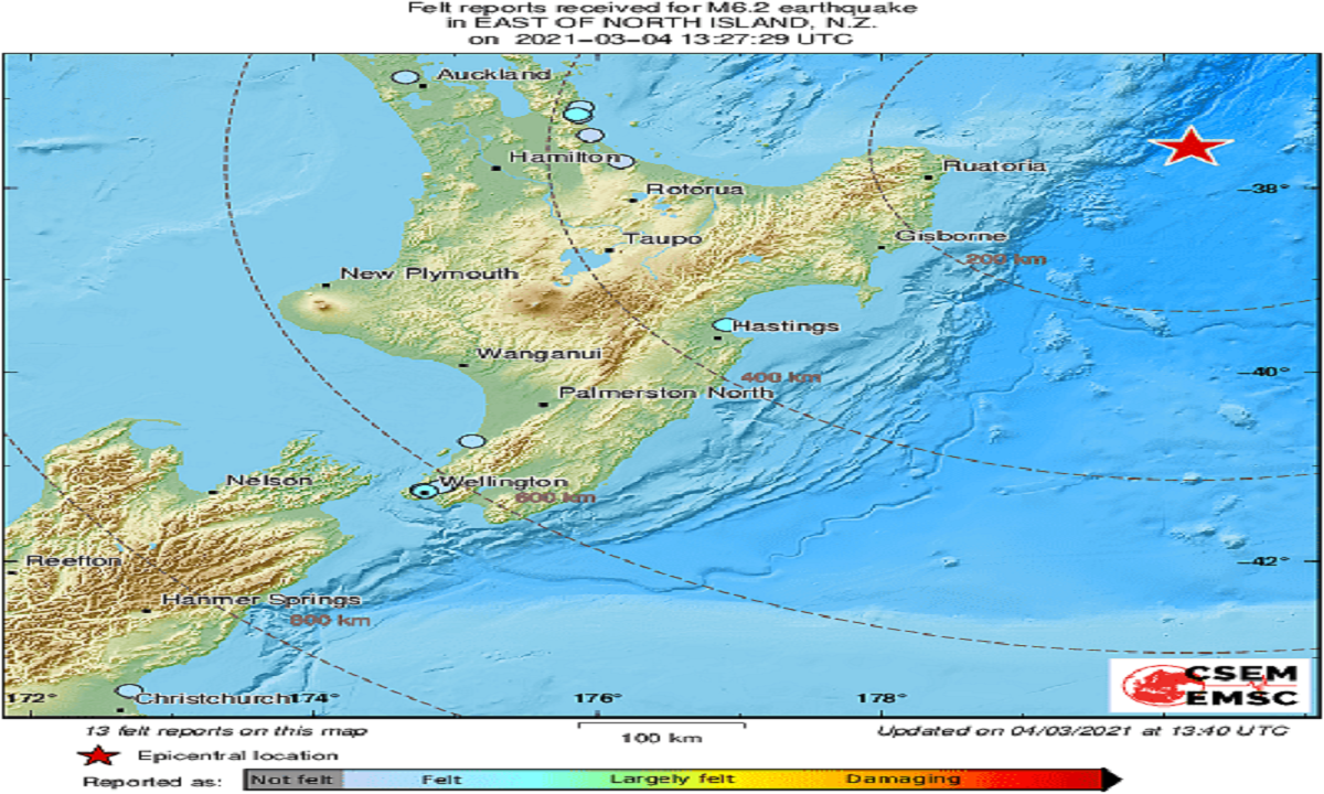 কয়েক দফা ভূমিকম্পের পর সুনামি সর্তকতা জোরদার করলো নিউজিল্যান্ড
