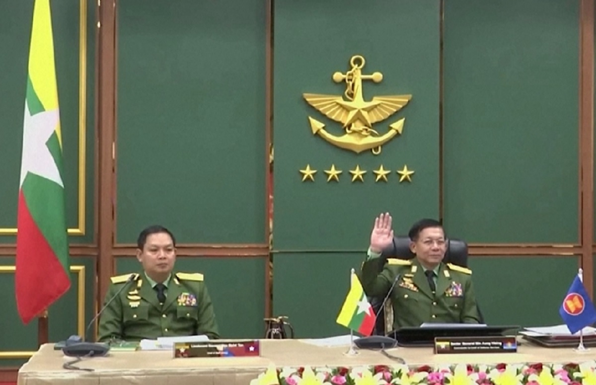 অভ্যুত্থানের পর আন্তর্জাতিক কোনো সম্মেলনে মিয়ানমারের জান্তা প্রধান