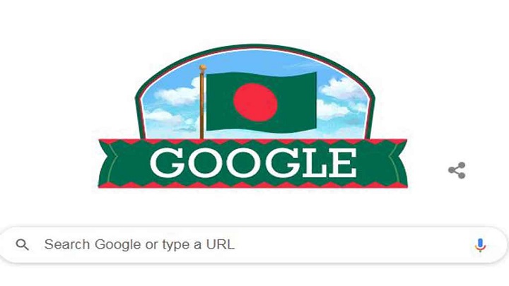 স্বাধীনতা দিবসে গুগলের ডুডল স্বাধীনতা দিবসে গুগলের ডুডল