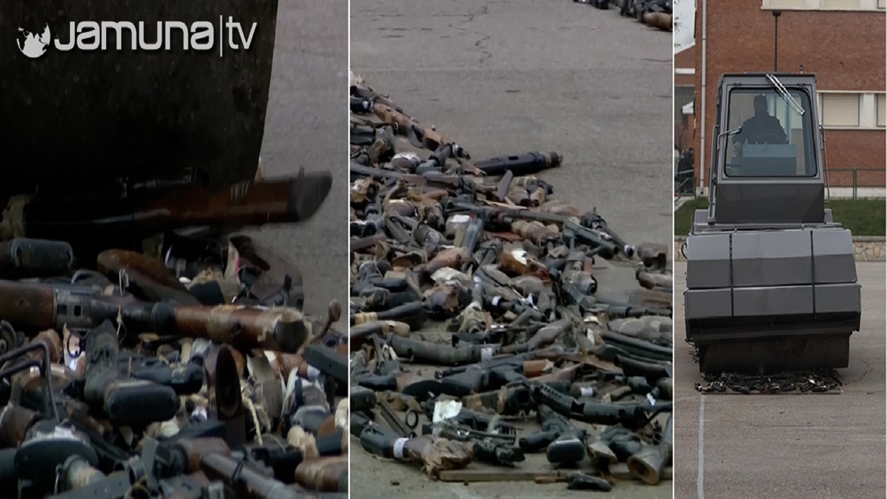 ধ্বংস করা হলো কোটি কোটি টাকার মারণাস্ত্র ধ্বংস করা হলো কোটি কোটি টাকার মারণাস্ত্র