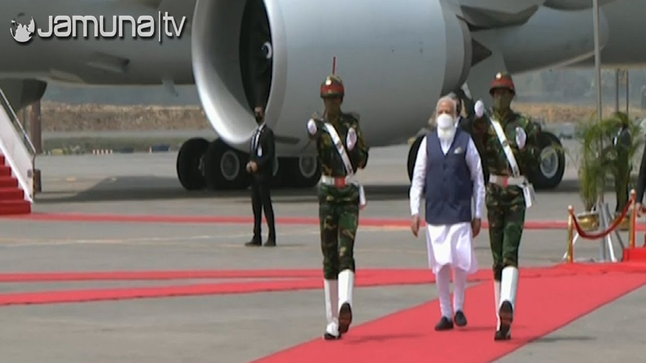 ঢাকায় পৌঁছেছেন নরেন্দ্র মোদি