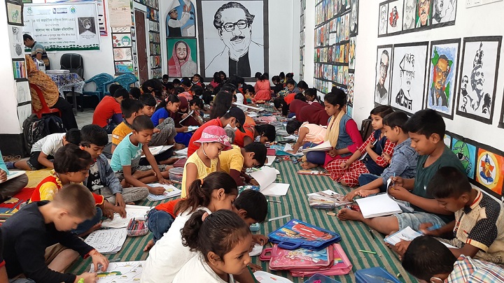 আন্তর্জাতিক নদীকৃত্য দিবসে চাটমোহরে শিশুদের চিত্রাঙ্কন প্রতিযোগিতা