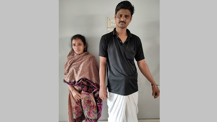 আখাউড়ায় গাঁজাসহ স্বামী-স্ত্রী আটক