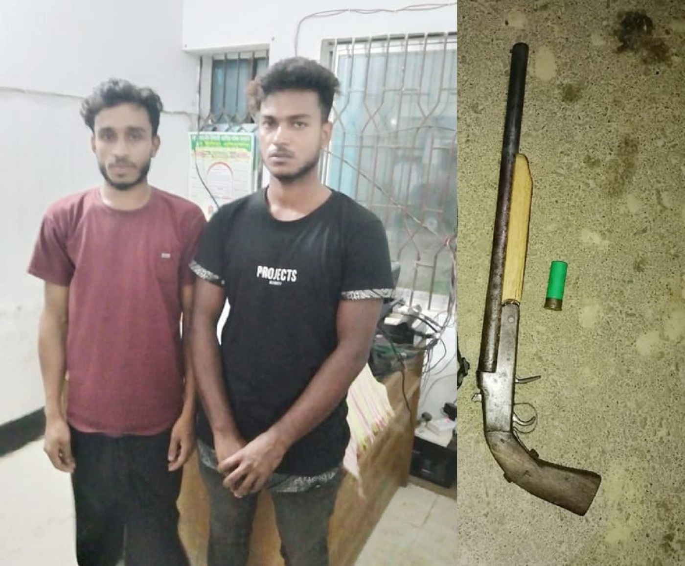 সোনাইমুড়ীতে অস্ত্র ও গুলিসহ গ্রেফতার ২