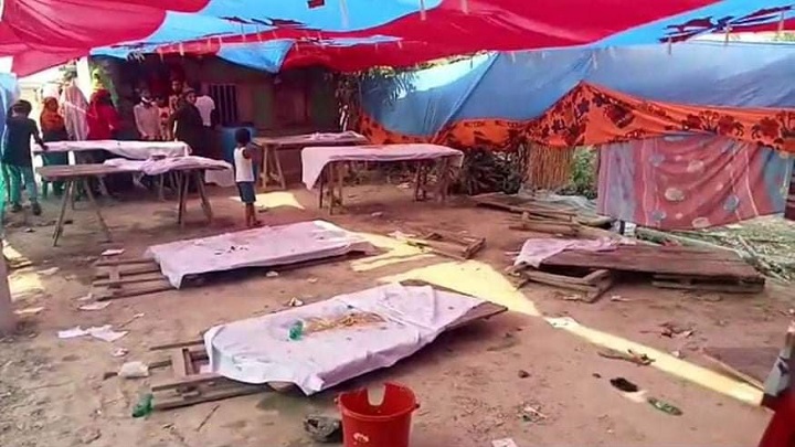 মাংস কম দেয়াকে কেন্দ্র করে বর-কনে পক্ষের সংঘর্ষে আহত ১০