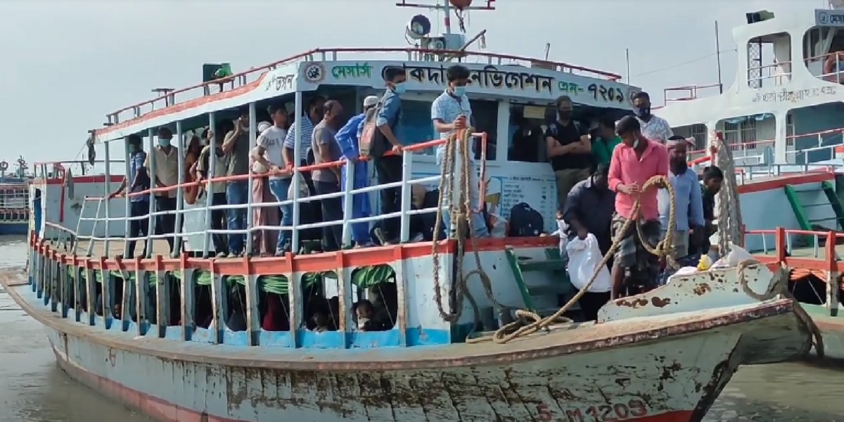 ১ মাস ১৮ দিন পর পদ্মায় চললো লঞ্চ